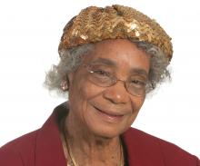 Older, Black Woman Smiling 
